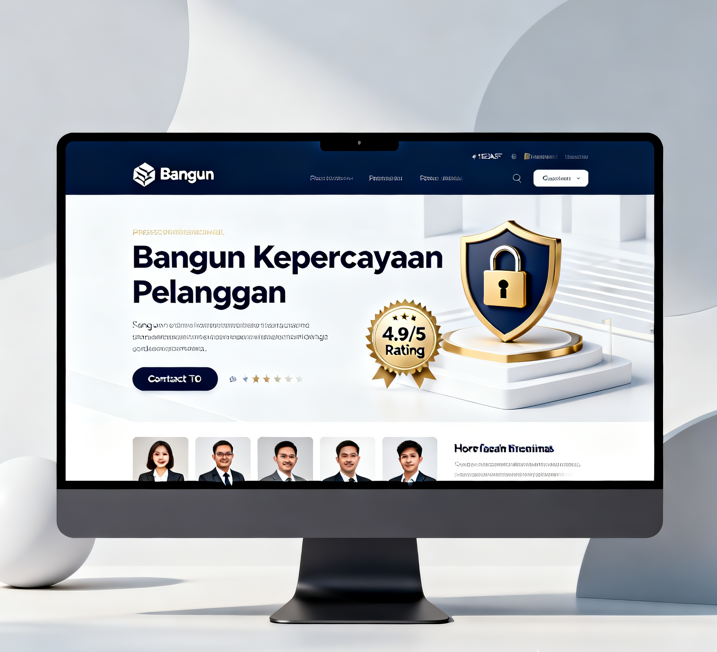 Desain website terpercaya yang meningkatkan kredibilitas bisnis dengan tampilan profesional