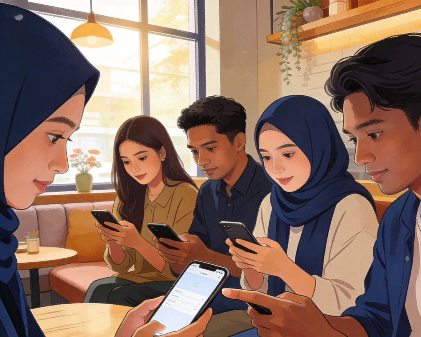 Kebiasaan setiap kalangan orang bermain handphone